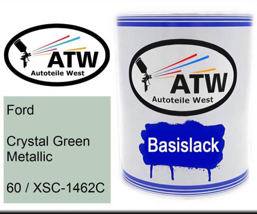 Ford, Crystal Green Metallic, 60 / XSC-1462C: 1L Lackdose, von ATW Autoteile West.